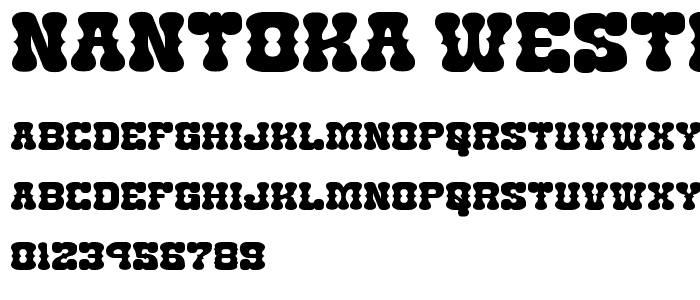Nantoka Western font